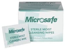 Image of Microsafe Sterile Moist Cleansing Wipes - Individually Wrapped (100)
