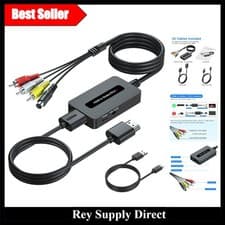 Image of HDMI to S-Video RCA Converter - Supports PAL/NTSC, Great for Projectors and TVs