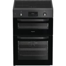 Image of Hotpoint HDE6IDC2SA 60cm Free Standing Electric Cooker with Induction Hob