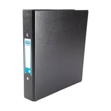 Image of Elba A5 Ring Binder 2 O-ring 25mm 250 Sheets Black Pack of 10 (100082442)