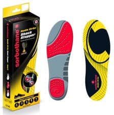 Image of Sorbothane Double Strike Shock Stopper Cushioned Insoles UK Size 7