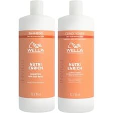 Image of Wella Invigo Nutri Enrich Shampoo 1000ml & Conditioner 1000ml