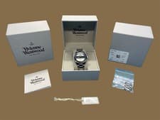 Image of Vivienne Westwood Gents Blackwall Stainless Steel & White Watch, EX DISPLAY!!!