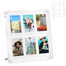 Image of 2x3 Mini Polaroid Picture Frames for Fujifilm Instax Mini/Square Film, Acryli...