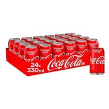Image of Coca-Cola Original Taste EU Can 330ML -Pack of 24 Beverage Soft Drink Cold