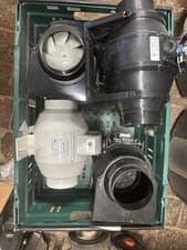 Image of In line extractor fan 100mm Mixed Flow Timer Fan BRAND NEW