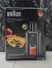 Image of Braun Spin Juicer Extractor 800 Watt 2 Speeds White - J300 - BLACK