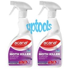 Image of 2x Acana Carpet and Fabric Moth Killer with Lavender Freshener Spray - 500 ml