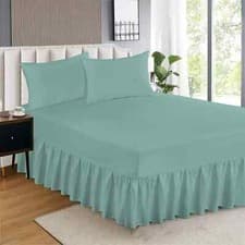 Image of Extra Deep Fitted Valance Sheet Bed Sheets Single Double King Super King Size