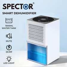 Image of Spetor Portable Quiet Mini Dehumidifier Moisture Extraction 1L Tank LED Lights