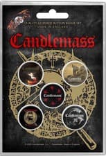 Image of Candlemass – Button Badge Pack The Door to Doom x 5 Original memorabilia