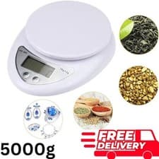 Image of LCD DIGITAL KITCHEN SCALES ELECTRONIC COOKING FOOD WEIGH MEASURING SCALE 1G-5KG