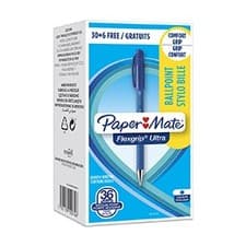 Image of Paper Mate 1910074 Flexgrip Ultra Retractable Ball Pen 1.0mm Blue Box of 36