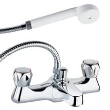 Image of Deva DCM106 Profile Deck Mounted Bath Shower Mixer WRAS Approved