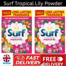 Image of Surf Tropical Lily Laundry Washing Powder – 2 x 1.15kg Twin Pack, Up to 23 Washe