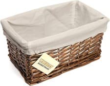 Image of Wicker Storage Basket Xmas Hamper Basket Gift, basket for shelves,Laundry basket