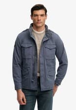 Image of Superdry Jacket Coat Military Cotton M65 Jacket Light Blue