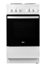 Image of SIA ESCA61W 60cm 4 Plate Hob Electric Cooker - White COLLECTION
