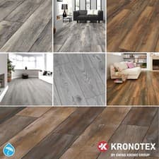 Image of 12mm Laminate Flooring Harbour Oak Timeless Wood Textured Grey Oak PLUS Underlay