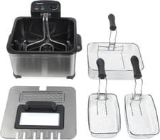 Image of Progress 5L Deep Fat Fryer -2 x 2.5L Cool-Touch Handle, Anti-Slip 2000W -EK6669P