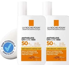 Image of 2 x La Roche-Posay Anthelios UVmune 400 Invisible Fluid SPF50+ 50ml