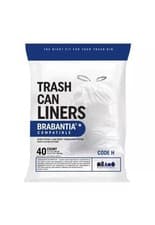 Image of 2x Brabantia®* Code H Compatible (80 Count) Extra Strong Leak Proof Trash Can