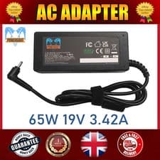Image of NEW LAPTOP AC ADAPTER 19V 3.42A 65W 3.0MM X 1.1MM POWER SUPPLY CHARGER