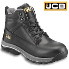 Image of MENS JCB WORKMAX S1P LEATHER WATERPROOF SAFETY WORK BOOTS STEEL TOE CAP SHOES SZ