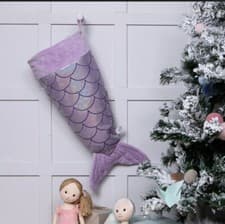Image of Sass & Belle Mermaid Treasures Tail Girls Christmas Stocking Xmas Present Bag