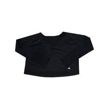 Image of ADIDAS Women's Black Sports Cropped Tee RRP £40