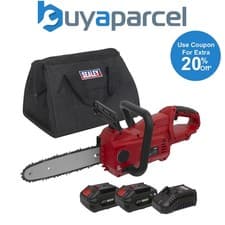 Image of Sealey CP20VCHSKIT SV20 Series 25cm Cordless Chainsaw Kit 20V 4Ah - 2 Batteries 