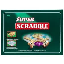Image of Super Scrabble - Deluxe Edition with Oversized Game Board & Tiles - Classic Word