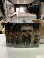 Image of Michael Jackson 2LP Dangerous 2021 Limited Edition Red And Black Swirl Vinyl