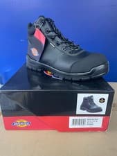 Image of Dickies Safety Boot Steel Toe Cap - Style Andover - Colour Black - Size 8