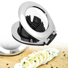 Image of 3 Style Stainless Steel Multi-functional Egg Slicer Heavy Duty Hard Boiled Eggs