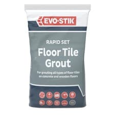 Image of EVO STIK Floor Tile Grout Fast Setting Grey 5kg For Wood and Concrete Floors