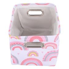Image of Toy Storage Baskets Kids Storage Basket Rainbow Nursery Basket Kids Clothes