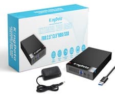 Image of KingData USB3.0 2.5" 3.5" SATA SSD HDD External Hard Drive Disk Enclosure Case