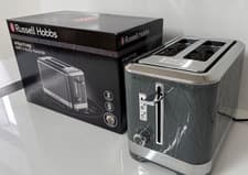 Image of Russell Hobbs Structure Grey 2 Slice Toaster with Lift and Look - Was £60