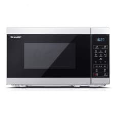 Image of Sharp YC-MS02U-S Silver 800W 20L Capacity Microwave with 11 Power Levels