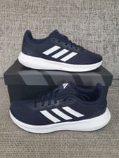 Image of Adidas RUNFALCON 3.0 Navy Lace Up Running Trainers Size UK 9