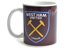 Image of West Ham United Halftone 11oz Boxed Mug Boxed Mug Coffee Tea Cup Gift