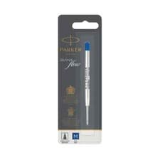 Image of Parker Quink Ballpoint Pen Refill Medium Blue Blister Pack of 12 S0909580