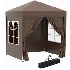 Image of 2x2m Pop Up Gazebo Blue Waterproof Garden Party Tent Marquee Canopy