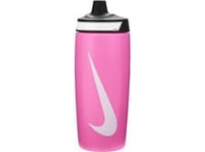 Image of Nike Refuel Bottle 18 OZ Pink Glow Black White Gym Sports Water Bottle Hydration