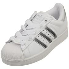 Image of adidas Superstar Ii Womens Classic Trainers in White Silver - 6 UK