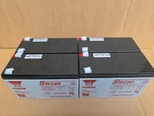 Image of 4 x 12V 9AH UPS Battery Kit - Direct Replacement - APC RBC23, RBC24, RBC25.