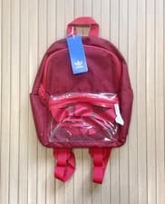 Image of Adidas Originals Mini Backpack Power Pink Zip Bag School Travel Retro New