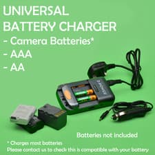 Image of 2-Power - Universal Battery Charger - Camera batteries Nikon, Canon, AAA, AA