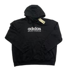 Image of Adidas Sportswear Black All SZN Fleece Graphic Hoodie (Size L) - BNWT